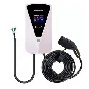 7kW AC EV sạc loại 2 hoặc loại 1 cắm 32A wallbox nhanh Điện Xe EV Trạm Sạc