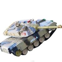 Grande voiture de combat électrique rechargeable sur chenilles en métal avec fonction de tir, modèle pour usage intérieur, jouet pour garçons de 14 ans et plus
