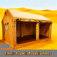 Tente de camping gonflable de luxe en toile pour l'extérieur, vente en gros à Dubaï