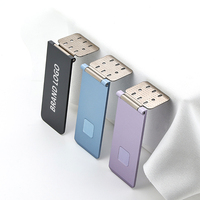 Support de téléphone portable pliable, réglable en couleur, avec logo personnalisé Yuzhou, pour banque d’alimentation et chargeur sans fil