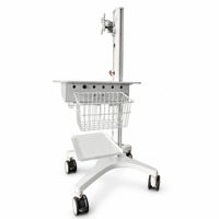 Station de travail mobile pour la détection de l'athérosclérose avec support de moniteur et panier, testeur PWV ABI pour hôpitaux et cliniques, vente en gros, usine OEM