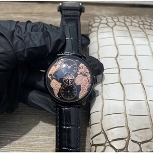 Montre haut de gamme pour homme avec mouvement multifonction, affichage précis de la double fuseau horaire, affichage précis de la différence horaire - Product Image 1