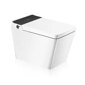 Schlussverkauf automatische bodenmontierte sanitärkeramik Keramikschüssel weißes badezimmer WC intelligente intelligente Bidet-Toilette