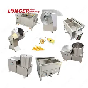 Small Scale French Fries Machine Potato Chips Making Machine Price Frozen French Fries Production Line