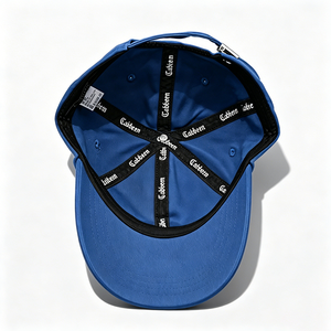 Casquette de baseball unisexe en coton à 6 panneaux, bleue, brodée sur mesure, avec logo personnalisé, ajustable, pour cadeaux promotionnels et articles de marque - Product Image 6