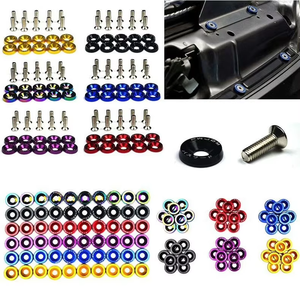 10pcs Kit Baut Dekorasi Mesin Mobil Aluminium Multi-Warna Pengikat untuk Sebagian Besar Kendaraan Pengganti Aksesoris Interior <span class=keywords><strong>Fender</strong></span> Bumper - Product Image 4