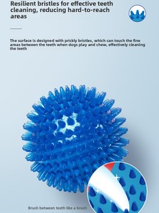 Giocattolo per Cani, Palla Puzzle Spinosa, per Pulizia Dentale e Dentizione, Resistente ai Morsi, Sonora ed Elastica, per Cani di Taglia Grande, Media e Piccola - Product Image 4