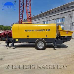 ディーゼルコンクリートトレーラーポンプ 80m3/h 高圧油圧セメント輸送ポンプ 建築工事用 - Product Image 3