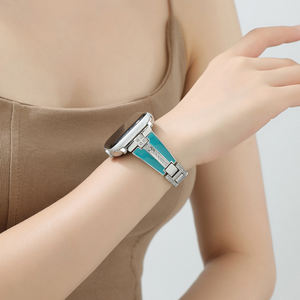 <span class=keywords><strong>Bracelet</strong></span> à <span class=keywords><strong>bracelet</strong></span> en métal à la mode de 22MM pour femmes Options multicolores en acier inoxydable respirant <span class=keywords><strong>Compatible</strong></span> <span class=keywords><strong>Apple</strong></span> <span class=keywords><strong>Watch</strong></span> <span class=keywords><strong>SE</strong></span> 6 5 - Product Image 5