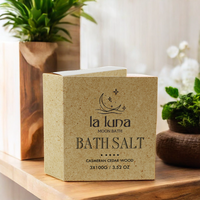 Pot-pourri naturel personnalisé exfoliant 3*100g Relax sels de bain fleurs sèches coffret cadeau pour le bain