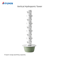 Système de culture hydroponique vertical à 9 étages pour plantes d'intérieur et d'extérieur