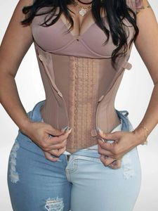 Haken Zandloper Rits Faja Vest Fajas Abdominale Shapewear Dubbele Compressie Taille Trainer Corset Buik Controle Rits Vest - Product Image 2
