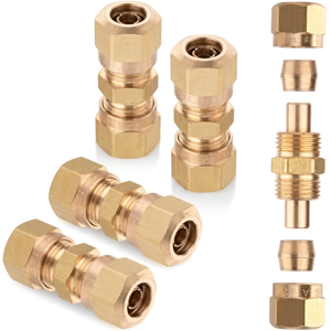 Raccord hexagonal en laiton pour tuyau, filetage femelle NPT, résistant à la corrosion, connecteur de plomberie haute pression, mesure 4 pouces - Product Image 3
