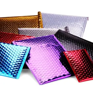 Hot sells well Food grade Strong Adhesive Air aluminium foil bubble packing thermal insulation bag