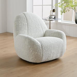 เก้าอี้โซฟาสไตล์มินิมอลอิตาลี เก้าอี้นวมเดี่ยวแบบนุ่มสำหรับห้องนั่งเล่นหรือระเบียง สไตล์ดีไซเนอร์ - Product Image 5