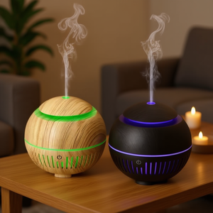 <b>Ultrasonic</b> Essential Oil <b>Diffuser</b> with LED Lighting Tabletop Aromatherapy Humidifier - Product Image 2