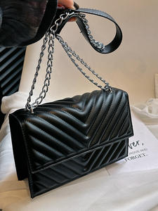 Sac pour femme 2025 Nouveau motif matelassé Sac bandoulière chaîne sous le bras Sac carré tendance Design de fermeture à clé - Product Image 6