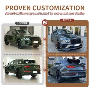 Auto-Styling Larte Bodykit für Bentley Bentayga 2020-24 Modell Frontlippe Heckdiffusor Dachflügel Spiegelabdeckung Trockenkarbon Karosserie-Kit - Product Image 4