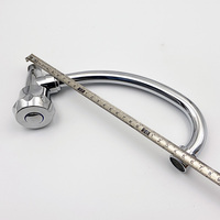 Robinet de cuisine moderne chromé en zinc, mitigeur mural à poignée unique pour évier, avec valve en céramique pour eau froide, robinet classique et hygiénique