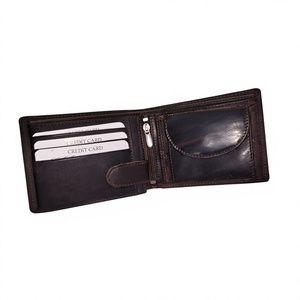 Portefeuille court en cuir véritable imperméable pour homme, personnalisé avec broderie de lettres, par BS International – Idéal comme cadeau - Product Image 5