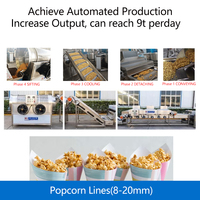 Ligne de production automatique de pop-corn |   Machine à Popcorn Commerciale au Gaz |   Prix d'usine à haut rendement