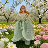 Poupée Princesse de 29 cm avec Robe de Mariée en Tissu, Cadeau pour Fille, Poupée à Habiller, Jeu de Rôle, Accessoires de Jouets pour Enfants de 14 ans et plus