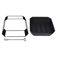 Polygone extérieur metal firepit design avec la combustion du bois dans le jardin et patio Brazier