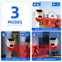 Tuya Smart WiFi PIR sirène sans fil détecteur de mouvement extérieur solaire infrarouge alarme stroboscopique avec son Flash APP Notification