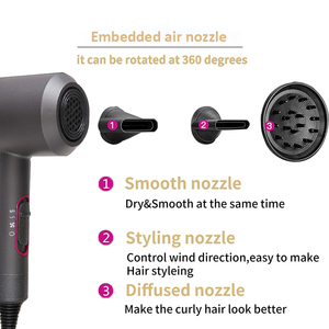 Secador de Cabelo Profissional de Alta Qualidade, Secador de Cabelo de Alta Potência para Salão, Secador de Cabelo com Íons Negativos - Product Image 3