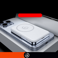 Batterie externe portable haut de gamme personnalisée 5000 mAh 10000 mAh 20000 mAh à charge rapide avec support magnétique puissant pour smartphone