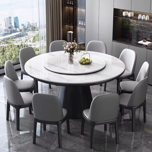 <span class=keywords><strong>Tavolo</strong></span> da Pranzo di Lusso <span class=keywords><strong>in</strong></span> <span class=keywords><strong>Legno</strong></span> Massello con Piano <span class=keywords><strong>in</strong></span> Pietra Levigata e Sedie Abbinate, Grande <span class=keywords><strong>Tavolo</strong></span> Rotondo Girevole <span class=keywords><strong>per</strong></span> Casa - Product Image 1