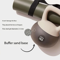Huyo Gym - Equipo de Fitness, Pesas Rusas de PVC y Acero Rellenas de Arena para Entrenamiento de Cadera y Brazos, Pesas Suaves Antideslizantes para Uso Comercial