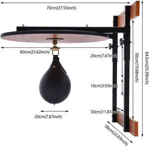 Gimnasio en casa, pelota de velocidad de boxeo, altura ajustable, montaje en pared, punzonado, equipo de entrenamiento, bolsas de velocidad, <span class=keywords><strong>Kit</strong></span> de plataforma - Product Image 2