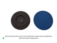 Disque abrasif de ponçage de 100 mm OEM à fixation auto-agrippante pour le décapage des joints de soudure sur meuleuse d'angle