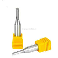 Fraise à bois CNC sur mesure OEM, 1/2 po, 4/5/6 mm, TCT, 2 rainures, revêtement AlTiN, carbure, angle de hélice 45°