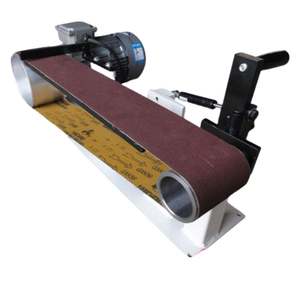 Ponceuse électrique à bande abrasive large et plate 1520, machine à poncer, machine à polir les bavures en acier inoxydable - Product Image 3