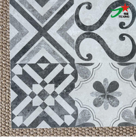 Carreaux en céramique de qualité durable 300*300mm, carreaux en ciment encaustique à quatre grilles pour projets commerciaux