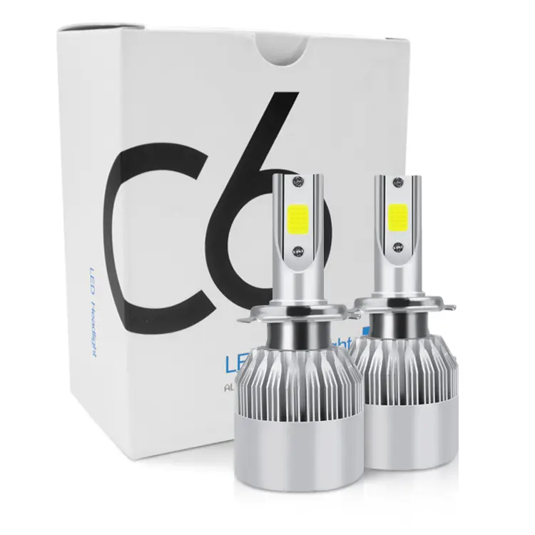 Auto lighting systems C6 36W LED headlight bulbs H7 for car daytime running lights