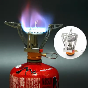 Mini réchaud portatif <span class=keywords><strong>ultra</strong></span> léger d'extérieur réchaud de pique-nique de tête de réchaud à <span class=keywords><strong>gaz</strong></span> tout-en-un - Product Image 5