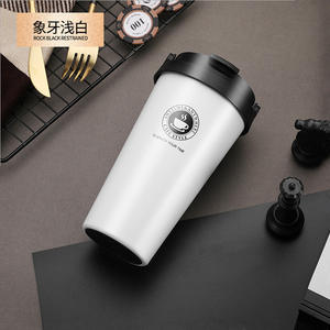Gobelet isotherme en acier inoxydable 16oz à double paroi, tasse à café de voyage pour hommes et femmes, utilisation en extérieur - Product Image 2
