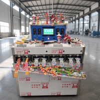 Machine de remplissage et de scellage de jus de fruits à 8 buses, machine de remplissage de sachets de jus