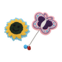 Logo personnalisé fer sur fleurs brodées chenille appliques de broderie patchs pour vêtements jeans veste chapeaux sacs T-Shirt