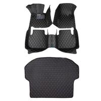 Ensemble complet de tapis de sol de voiture chauffants en cuir PVC et tapis de coffre pour tapis de voiture personnalisés BMW 3 5 7 Series X5 X6
