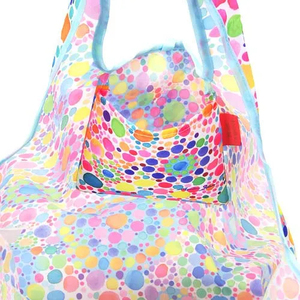 Portable polyester folding shopping bag elegant comfortable and durable portable shopping bag - Product Image 5