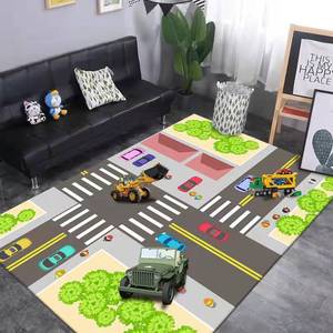 <span class=keywords><strong>Tapis</strong></span> de jeux d'eau pour enfants, carte de ville pour roues chaudes, course sur piste et jouets, <span class=keywords><strong>tapis</strong></span> de sol pour voitures pour chambre de garçons en bas âge - Product Image 2