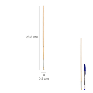 Brico <b>Round</b> White Bristle <b>Brush</b> No. 3 - Product Image 4