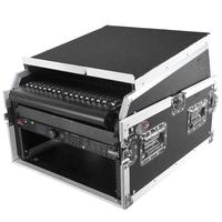 Rack de mixage DJ professionnel Racing Parts 6U vertical 10U incliné à chargement par le haut, en aluminium, prêt pour le transport, modèle T-6MR