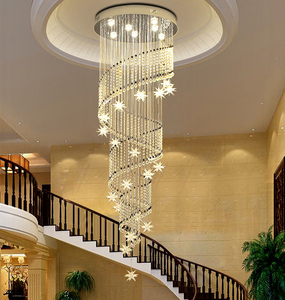 โคมไฟระย้าคริสตัลทรงเกลียวสำหรับบันไดวน โมเดิร์น ลดราคาจากโรงงาน ขายส่ง - Product Image 1