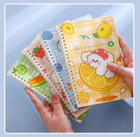 Cuaderno Espiral A5 con Diseño de Dibujos Animados, 60 Hojas, Diario Suave con Líneas Horizontales, Encuadernación Cosida con Hilo, Regalo para Primaria