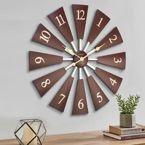 <span class=keywords><strong>Orologio</strong></span> <span class=keywords><strong>da</strong></span> <span class=keywords><strong>Parete</strong></span> INFINITY TIME in Noce Rosso per <span class=keywords><strong>Arredamento</strong></span> Casa Moderna Stile Fattoria 24 Pollici/30 Pollici <span class=keywords><strong>Orologio</strong></span> <span class=keywords><strong>da</strong></span> <span class=keywords><strong>Parete</strong></span> Fai-<span class=keywords><strong>da</strong></span>-Te a Forma di Mulino a Vento in Plastica - Product Image 1